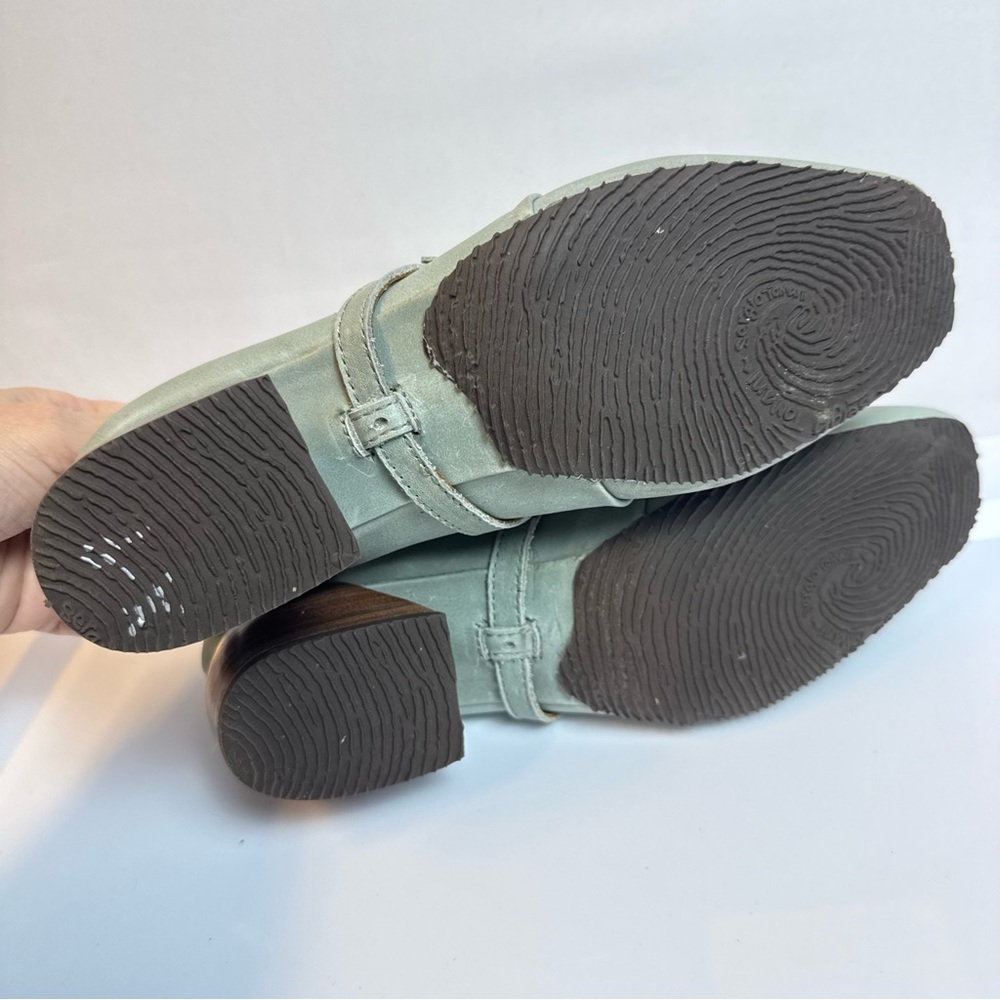 Sergion Tomani Womens Stylish Booties Shoes sz 6.5‎ Leather Square Toe Comfort - Picture 9 of 11